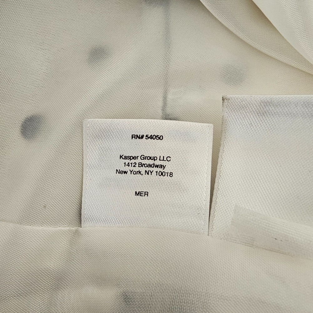 Black Label by Evan Picone Womens 12 White Black Polka Dotd Dress Flare Lined - Picture 8 of 13